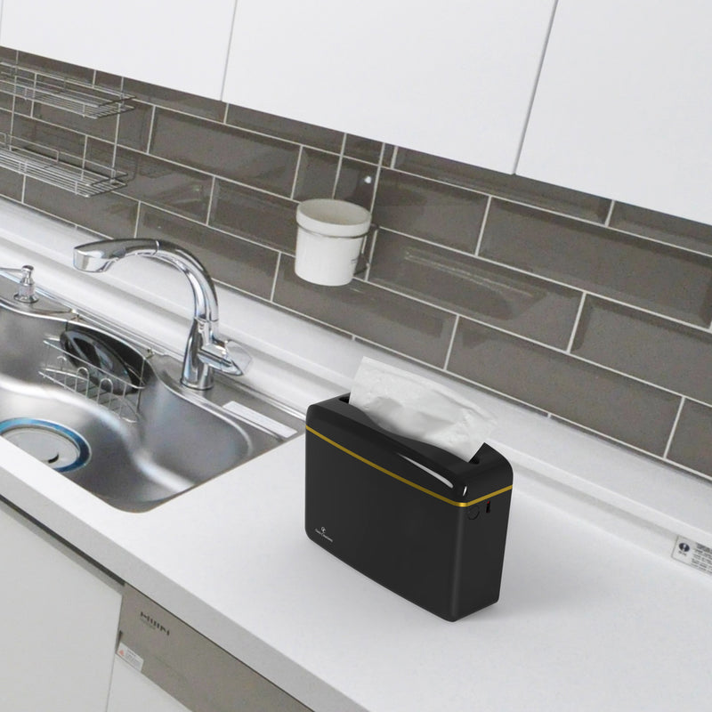 Multifold Countertop Paper Towel Dispenser - Black