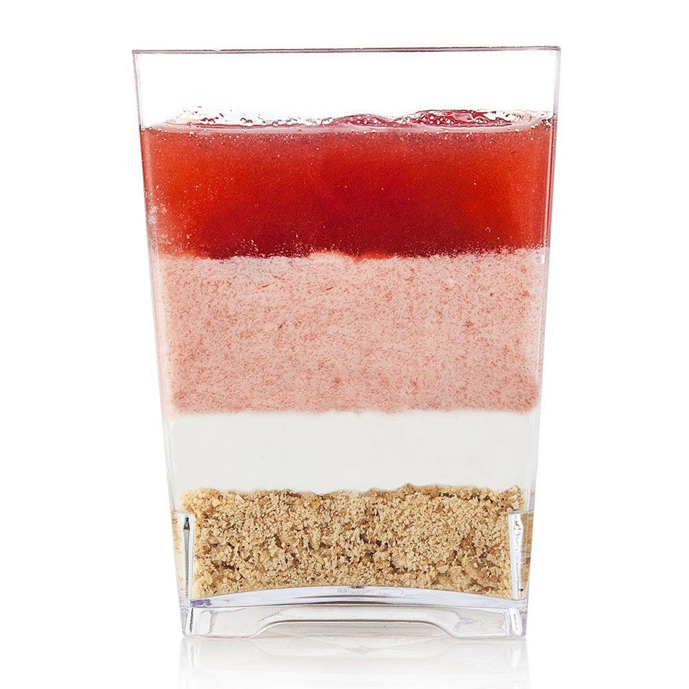 Square 4 oz Dessert Cups (50 Count)