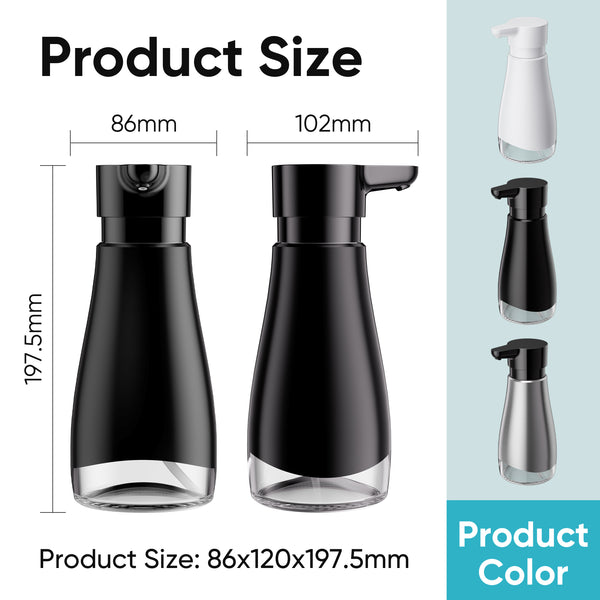 Stainless Steel Liquid Soap Dispenser (Black)