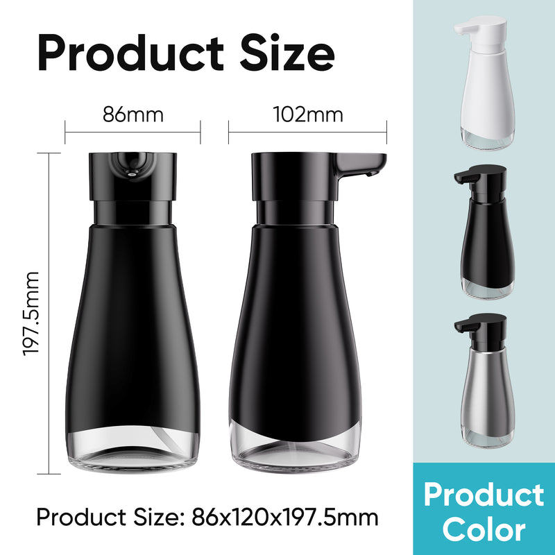Stainless Steel Liquid Soap Dispenser (Black)