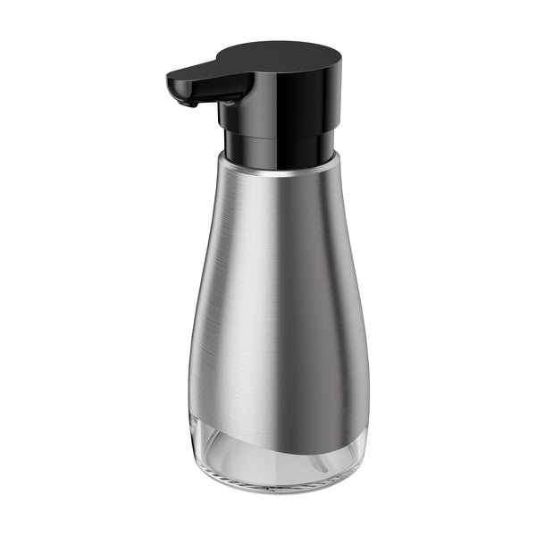 Stainless Steel Liquid Soap Dispenser (Black/Silver)