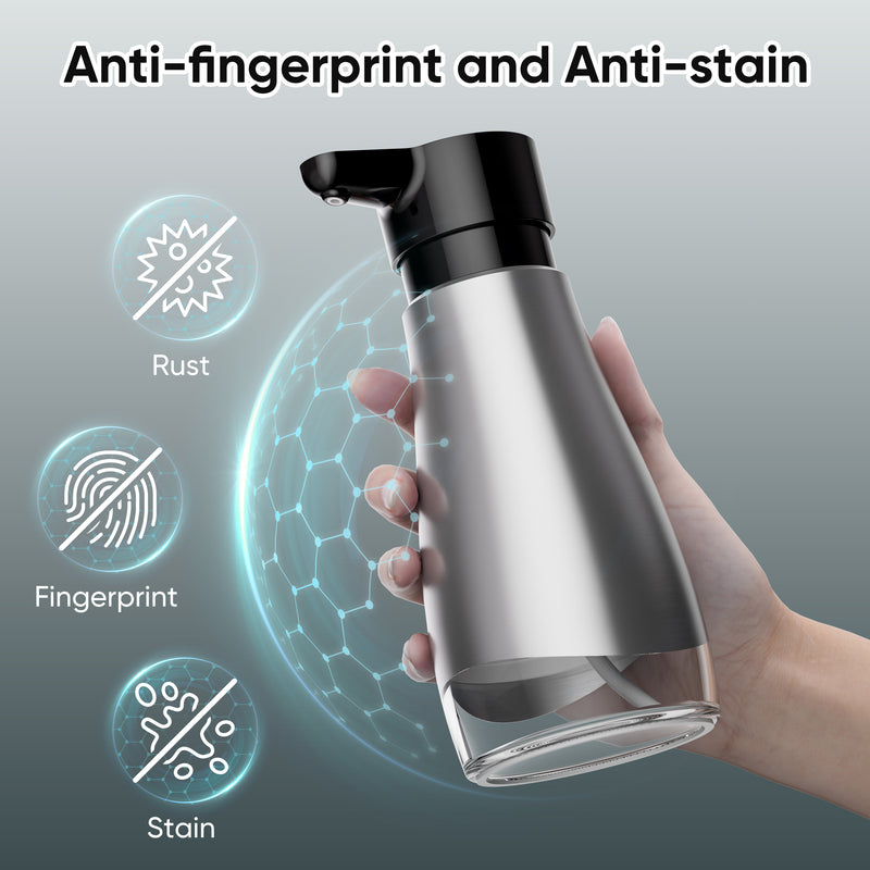 Stainless Steel Liquid Soap Dispenser (Black/Silver)