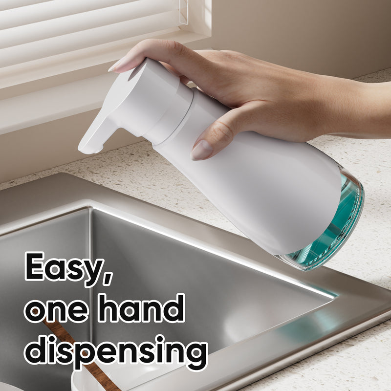 Stainless Steel Liquid Soap Dispenser (White)
