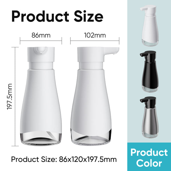 Stainless Steel Liquid Soap Dispenser (White)