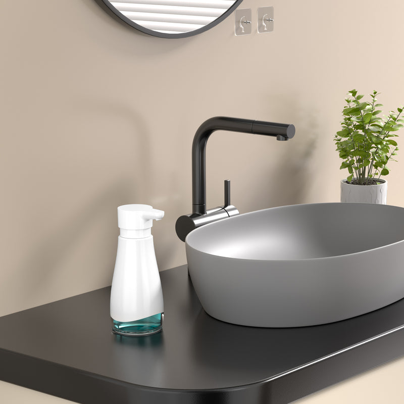 Stainless Steel Liquid Soap Dispenser (White)