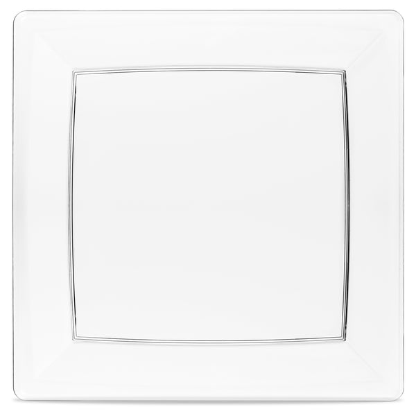 9 nine inch square plate clear  