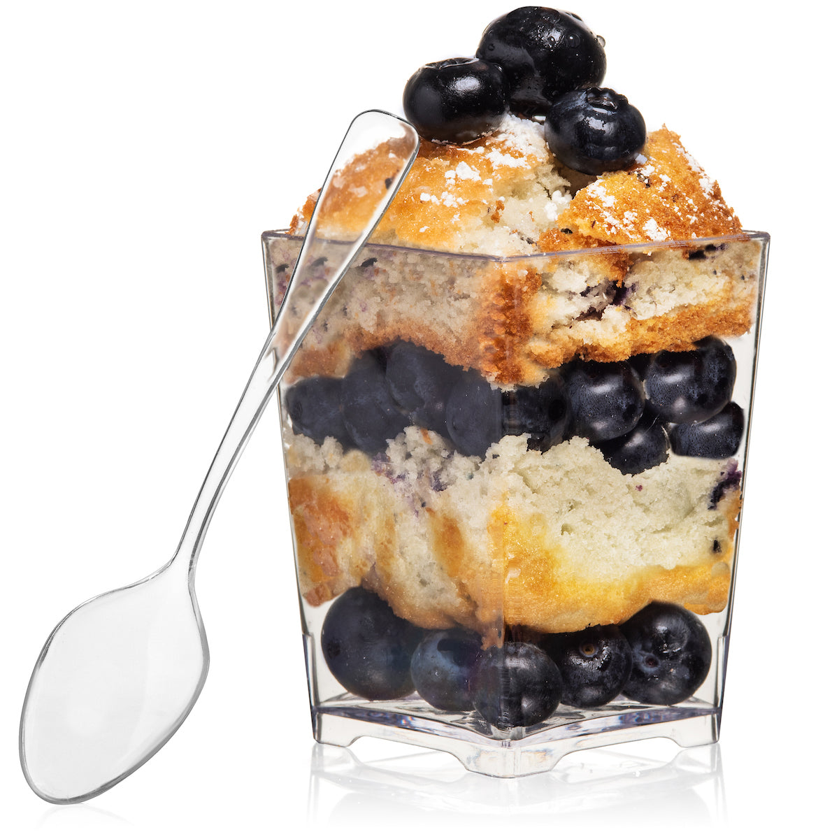 Square 4 oz Dessert Cups (50 Count)  Oasis Creations