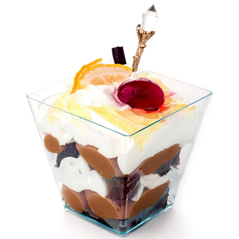 Square mini dessert cup 