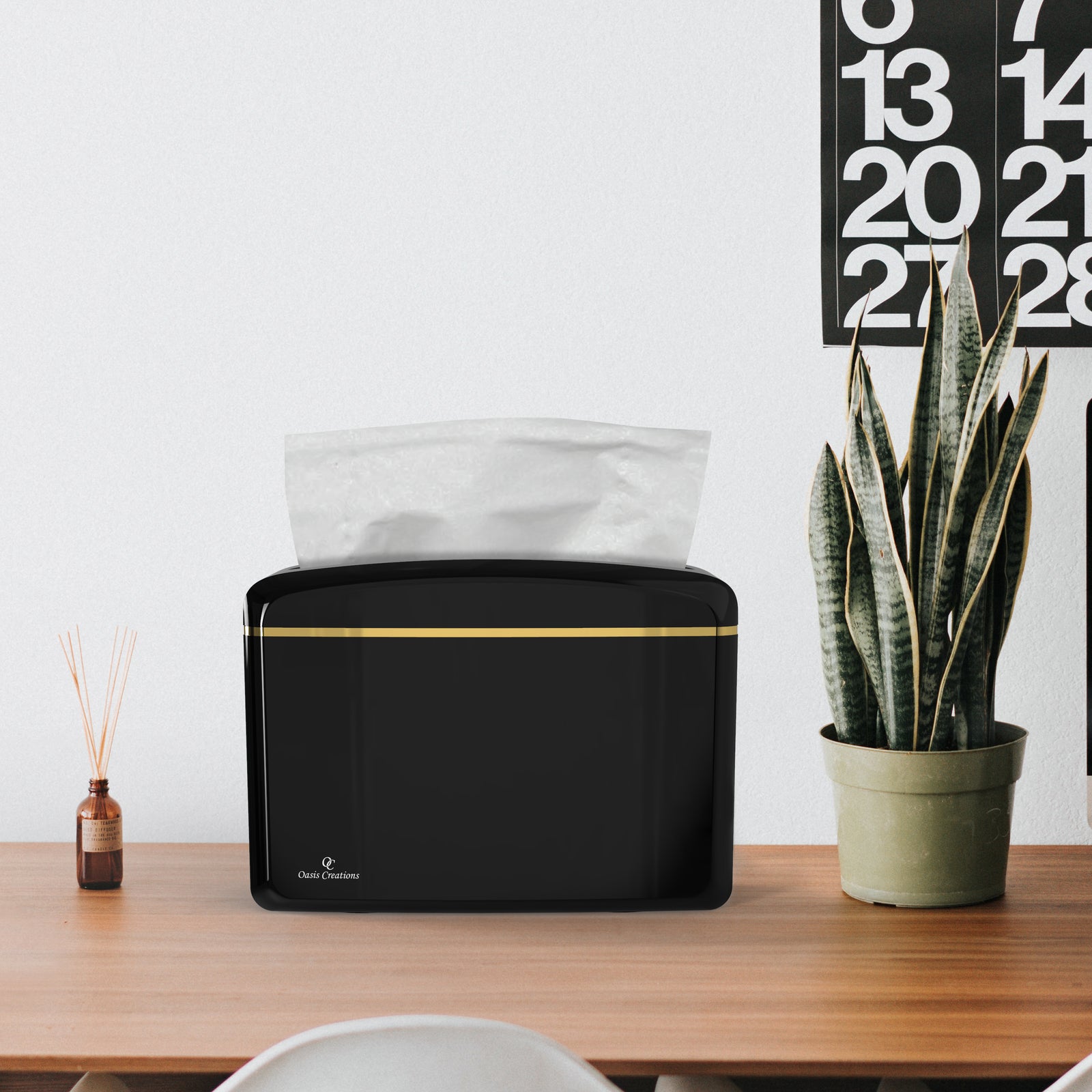 Multifold Countertop Paper Towel Dispenser - Black – Oasis Creations