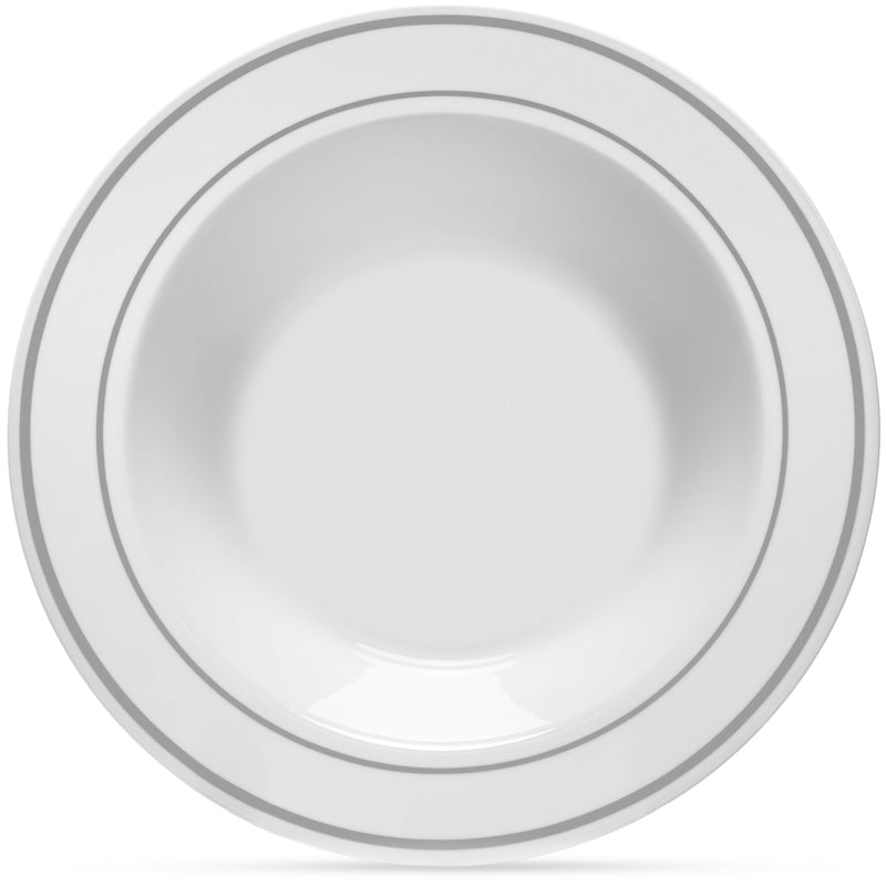 single silver rim bowl 