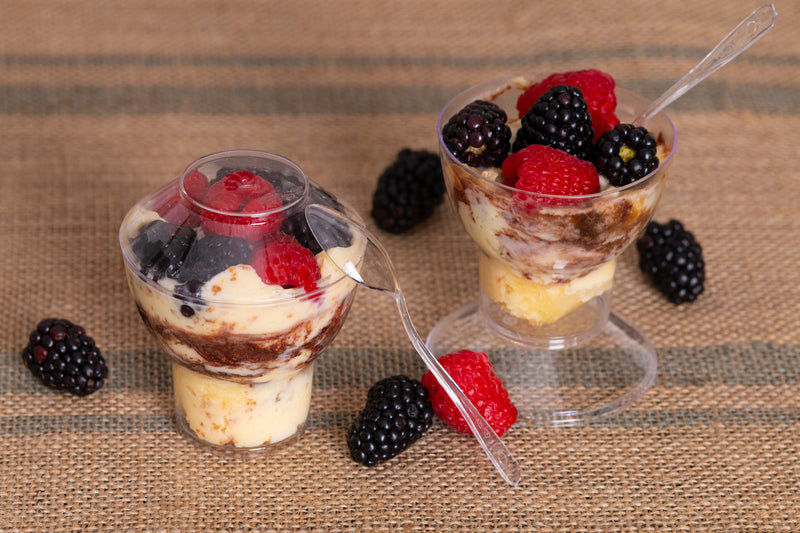 Sundae Cup - Lids and Spoons Included - 3 oz (50 Count)