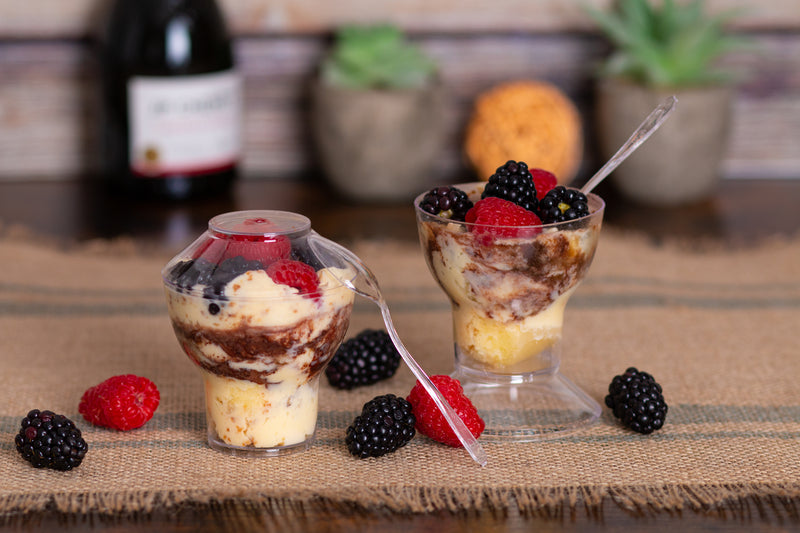 Sundae Cup - Lids and Spoons Included - 3 oz (50 Count)
