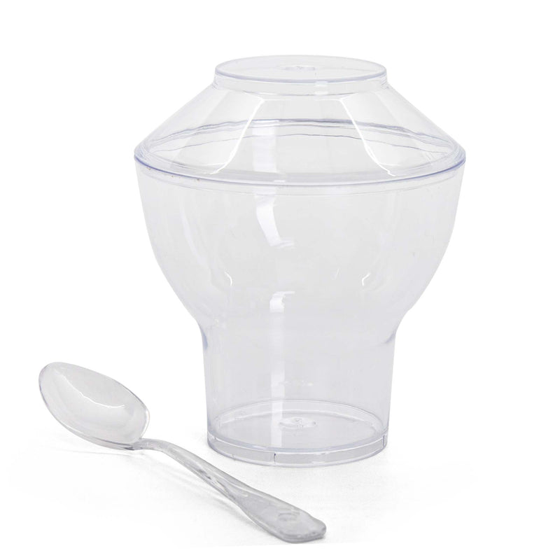 Sundae Cup - Lids and Spoons Included - 3 oz (50 Count)