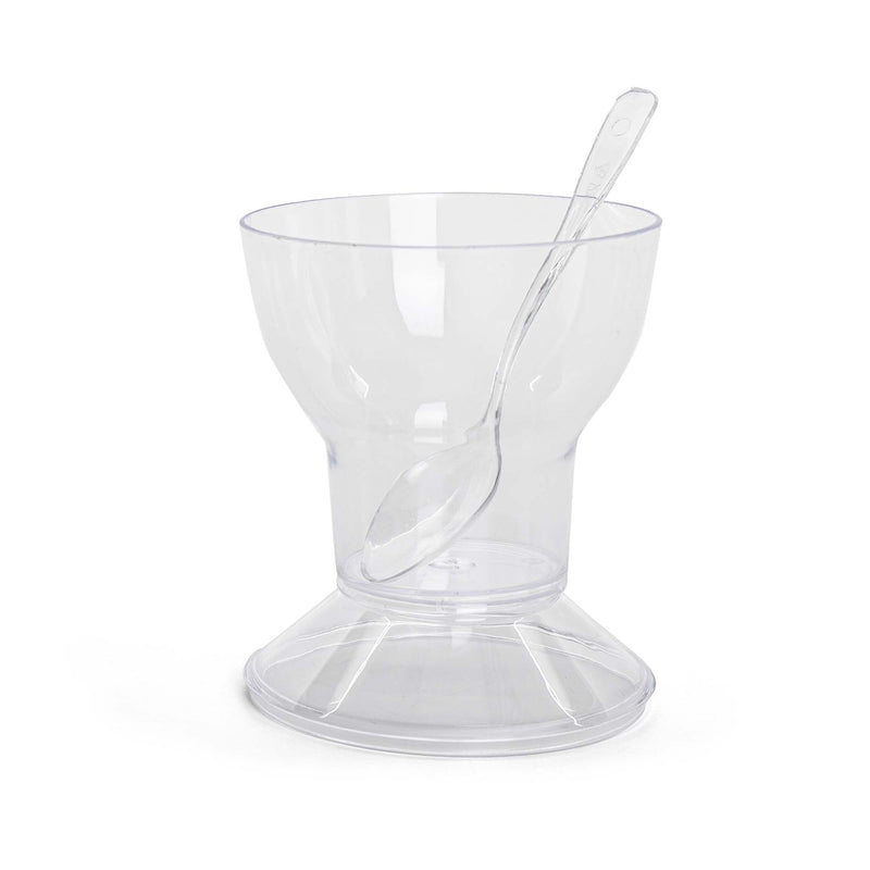 Sundae Cup - Lids and Spoons Included - 3 oz (50 Count)