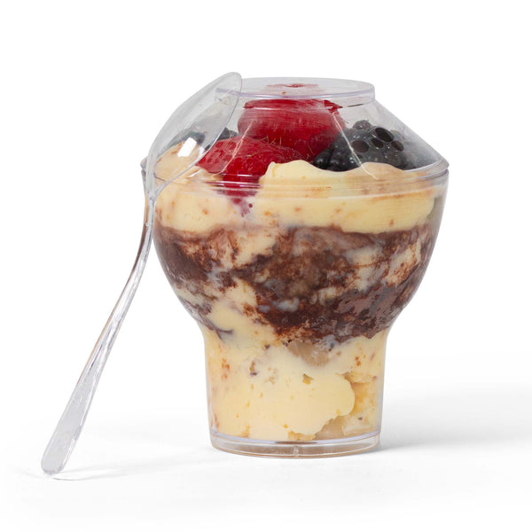 Sundae Cup - Lids and Spoons Included - 3 oz (50 Count)