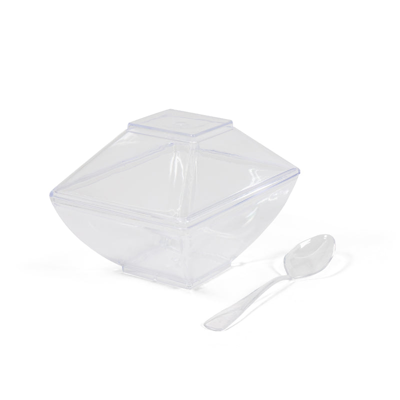 Wide Square Dessert Cup - 4 oz (50 Count)