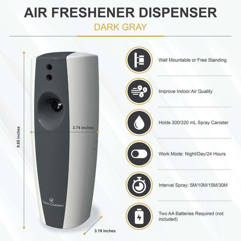 Air Freshener Dispenser Dark Gray