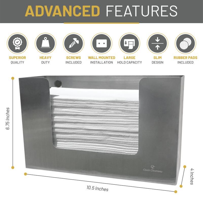 Universal Paper Towel Dispenser (Stainless Steel)