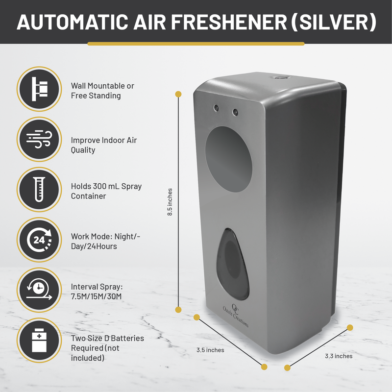 Air Freshener Dispenser Silver