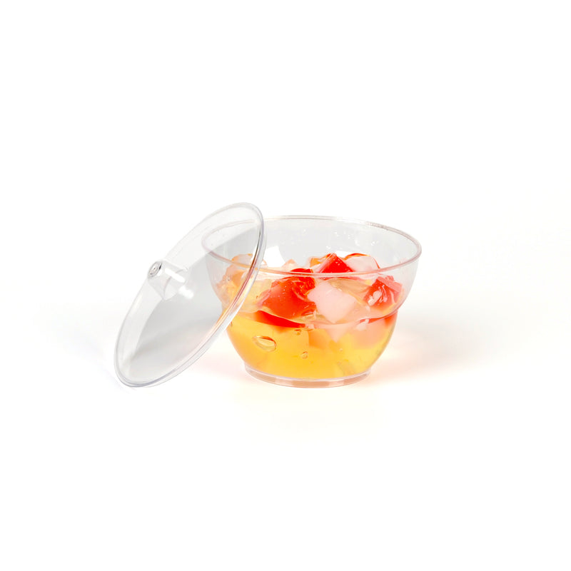 Round Dessert Cup - Lids and Spoons Included - 4.8 oz (50 Count)