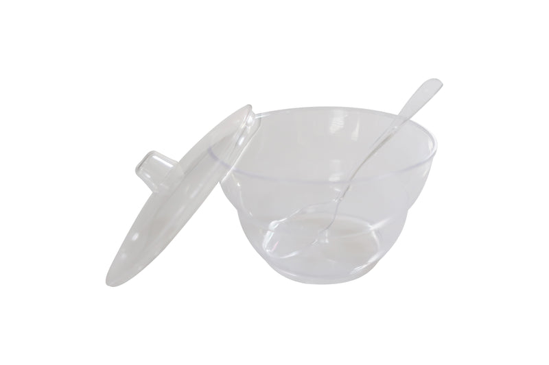 Round Dessert Cup - Lids and Spoons Included - 4.8 oz (50 Count)