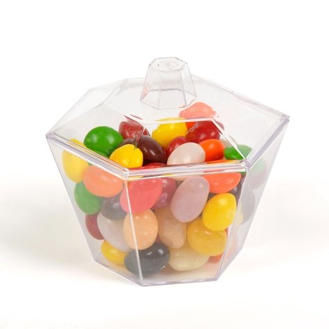 Hexagonal bowl with candy's  