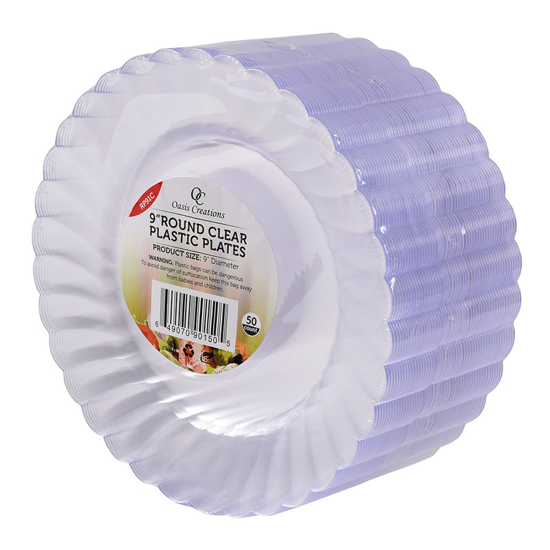9 inch set of 50 plates