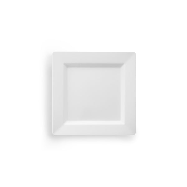 7.25” White Square Plastic Plates (50 Count)