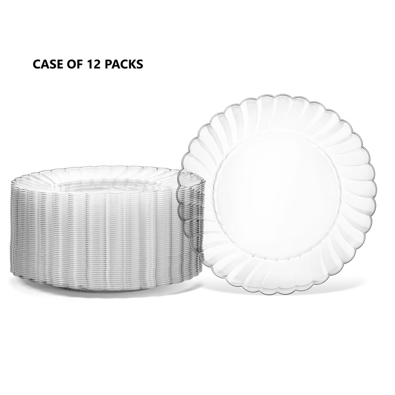 6" Clear Round Plates (50 count)