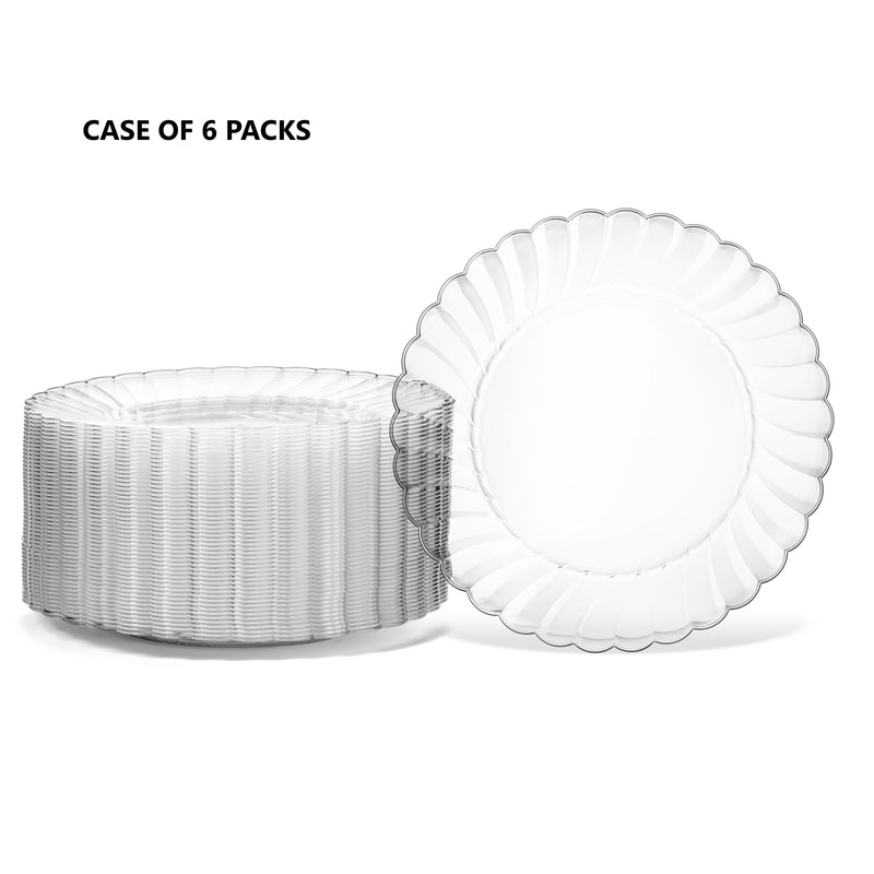6" Clear Round Plates (100 count)