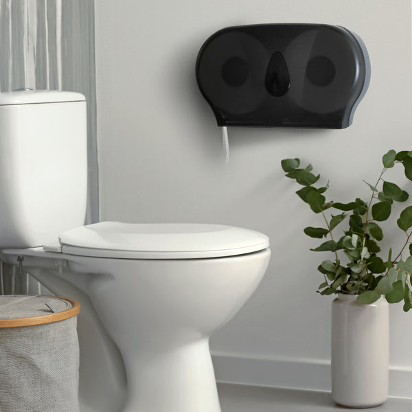 Jumbo Double Roll Toilet Paper Dispenser