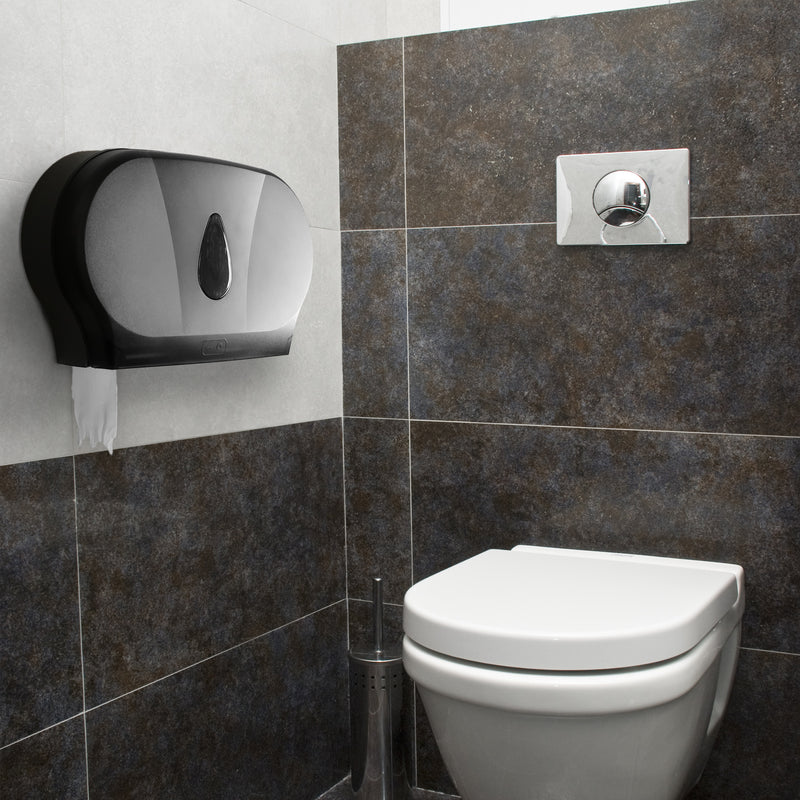 Jumbo Double Roll Toilet Paper Dispenser